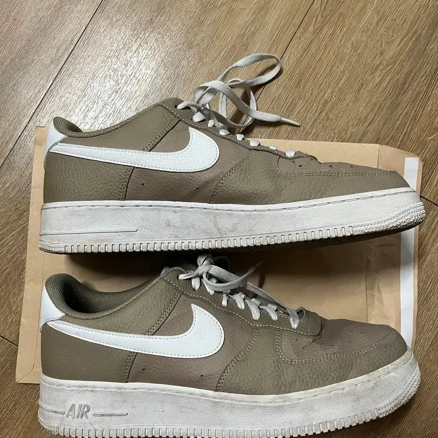 [BUNJANG] Nike Air Force 07 Khaki Sneakers / 나이키 에어포스 07 카키색 - 300