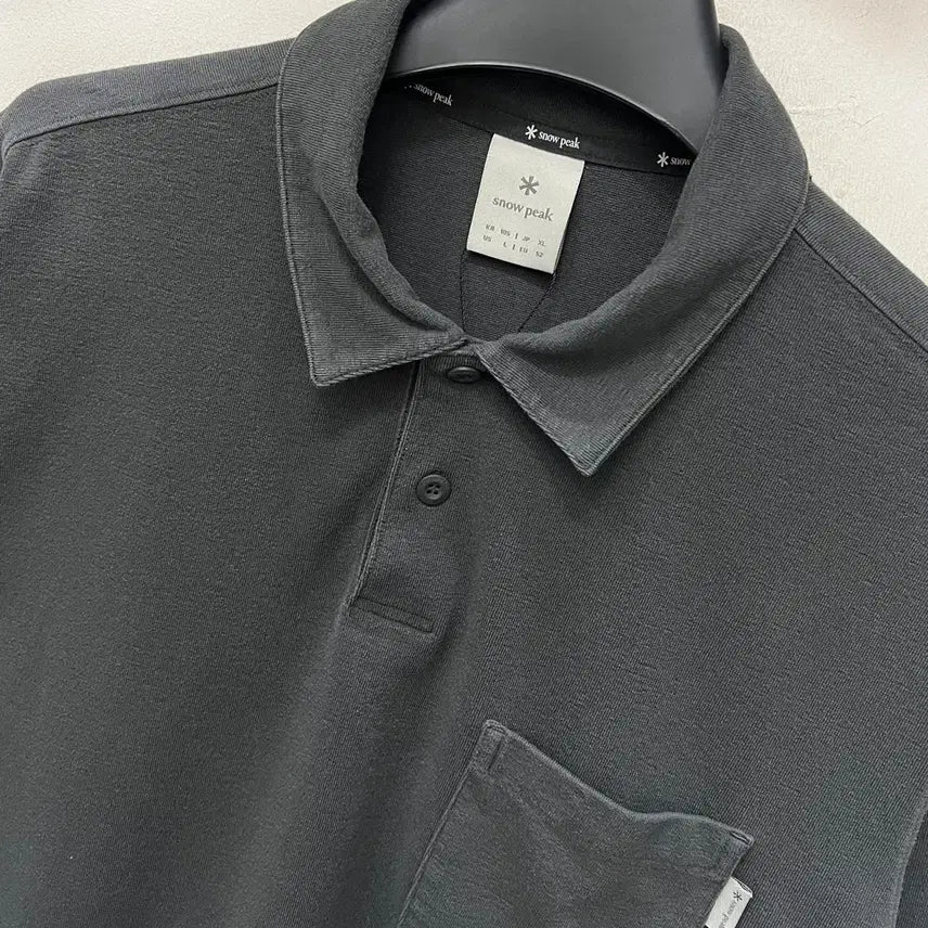[BUNJANG] Snowpeak Eco Quick Dry Long Sleeve Polo Shirt (105) / 스노우피크 에코 퀵드라이 긴팔 폴로티 105