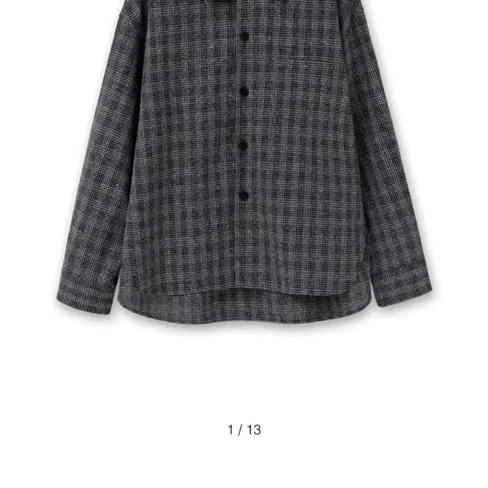 [BUNJANG] Wooyoungmi 26SS Black Wool Silk Check Shirt / [50] 우영미 26ss 블랙 울 실크 체크 셔츠