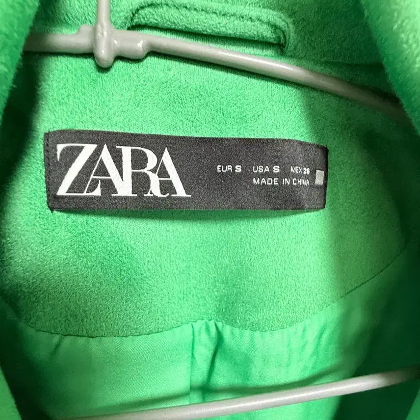 [BUNJANG] ZARA Suede Rider Jacket / 자라 ZARA 스웨이드 라이더 자켓 그린