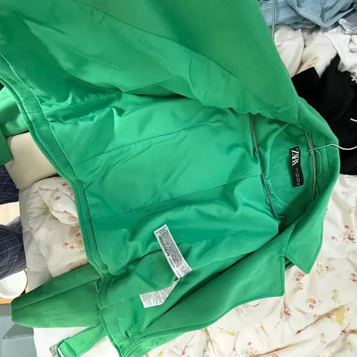 [BUNJANG] ZARA Suede Rider Jacket / 자라 ZARA 스웨이드 라이더 자켓 그린