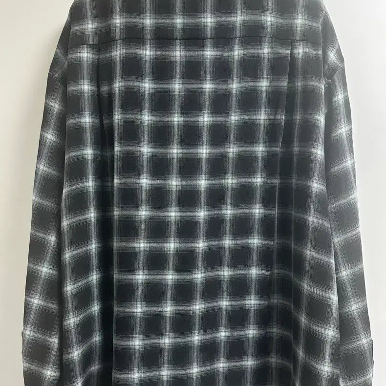 [BUNJANG] Wooyoungmi 26SS Black Gradient Check Shirt / [50] 우영미 26ss 블랙 그라데이션 체크 셔츠