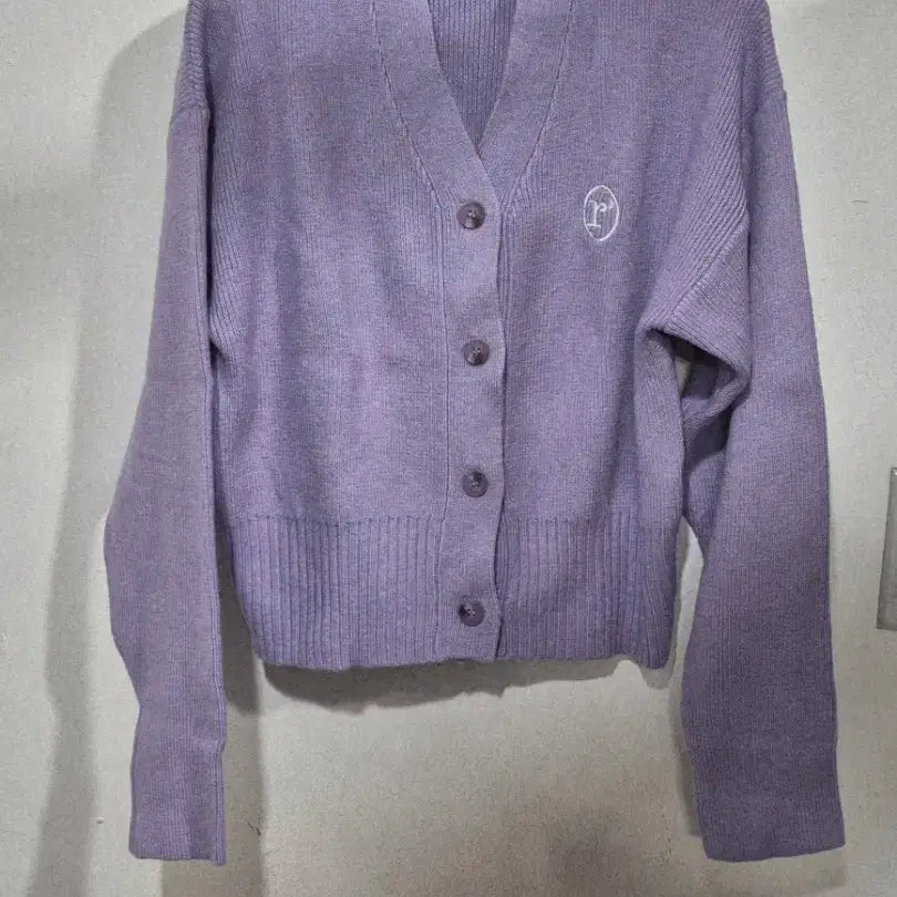 [BUNJANG] Rolarola Light Violet Knit Cardigan / rolarola  로라로라  라이트 바이올렛 니트 가디건