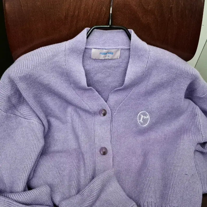 [BUNJANG] Rolarola Light Violet Knit Cardigan / rolarola  로라로라  라이트 바이올렛 니트 가디건