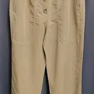 [BUNJANG] Zara Button Detail Beige Trousers / 자라 베이지색 버튼 포인트 여성 바지