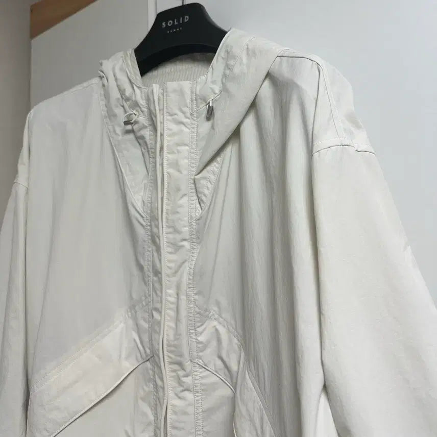 [BUNJANG] Sol Om Beige Layered Shirt Jacket / [50] 솔옴 26ss 베이지 셔츠 레이어드 자켓