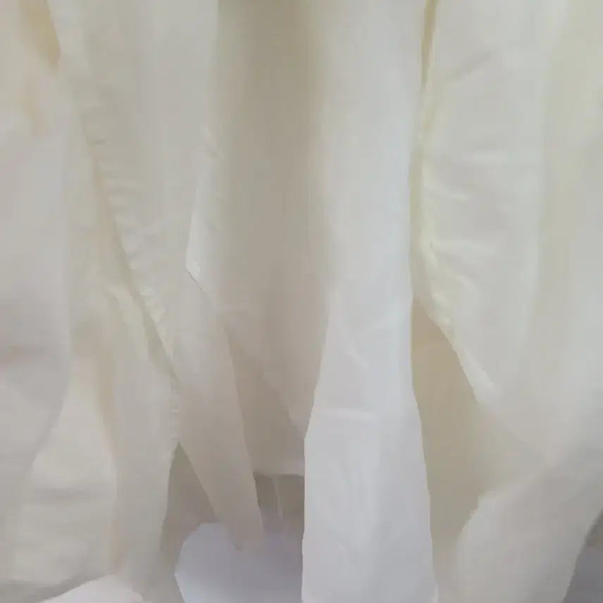 [BUNJANG] Denim Overalls Long Dress Ivory / 데님 멜빵 롱 원피스 아이보리
