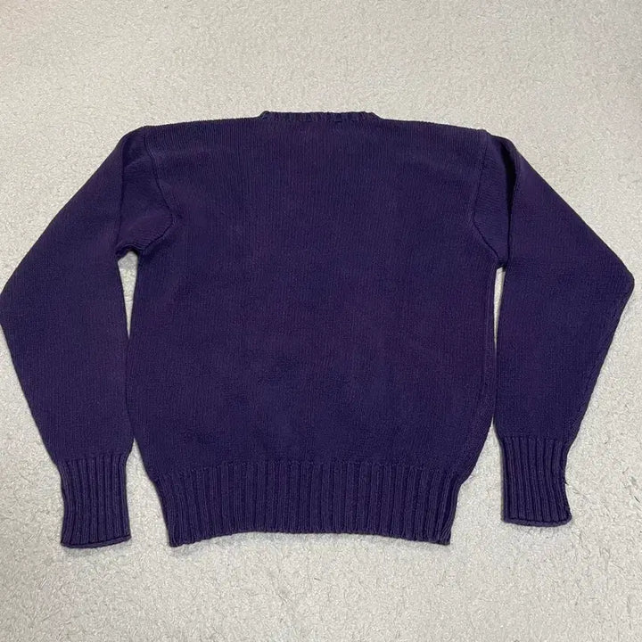[BUNJANG] Polo Ralph Lauren Knit Sweater - Purple - Medium / 폴로 랄프로렌 니트 퍼플 m