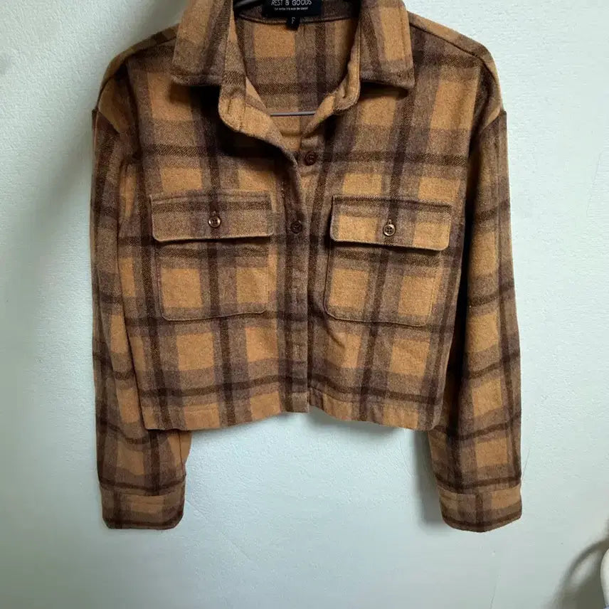 [BUNJANG] REST&amp;GOODS Checkered Shirt Jacket / REST&amp;GOODS 체크 셔츠 자켓