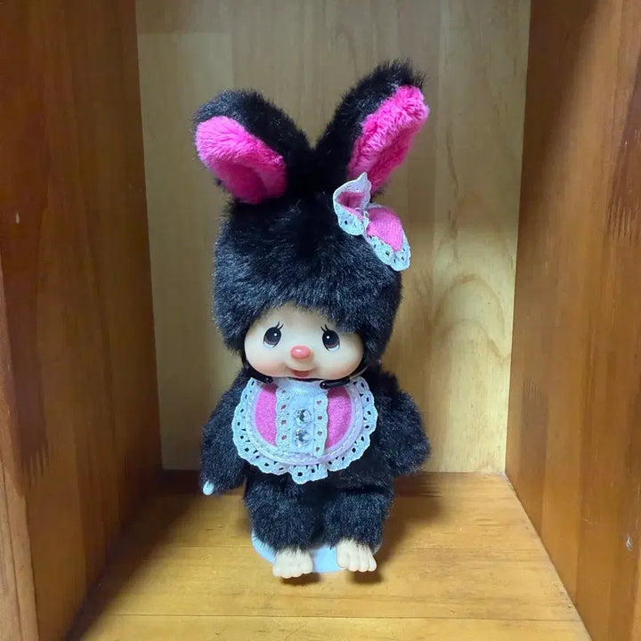 [BUNJANG] Monchhichi Chimutan Black Maid Keyring / 홍콩 한정판 몬치치 치무탄 블랙 메이드 키링  (새상품)