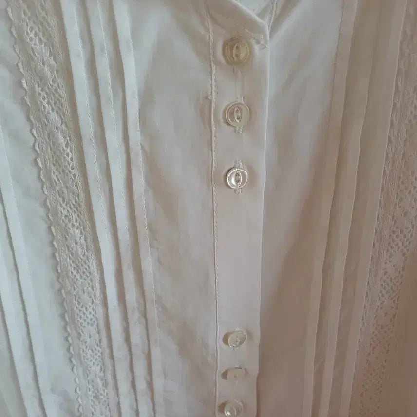 [BUNJANG] LE NINA Ivory Lace Sailor Blouse / 미착용 LE NINA 르니나 블라우스F 판매합니다