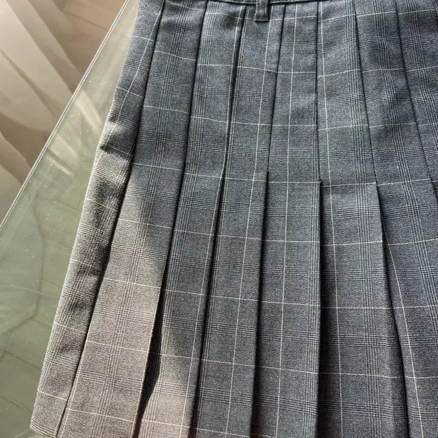 [BUNJANG] Zara Checked Pleated Mini Skirt / 자라 체크 플리츠 미니스커트