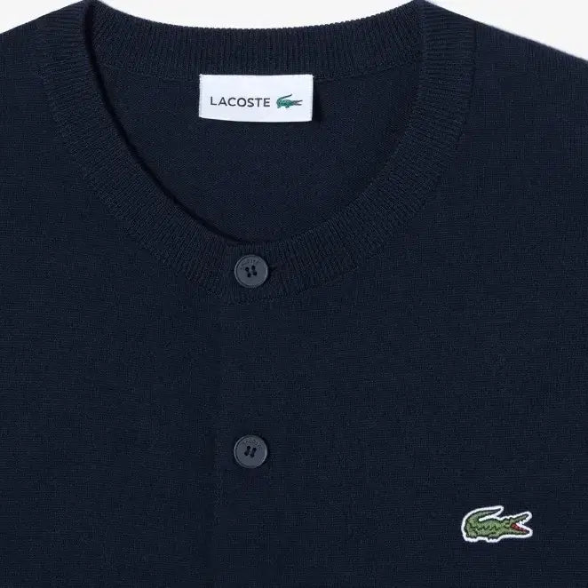 [BUNJANG] Lacoste Round Cardigan Navy 100 / 라코스테 라운드 가디건 네이비 100사이즈 판매합니다.