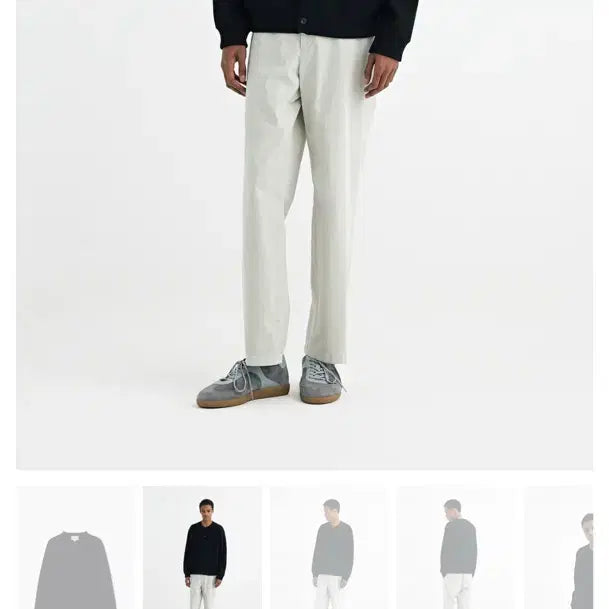 [SOLD OUT] [52] 솔옴 26ss 블랙 울 코튼 라운드넥 가디건