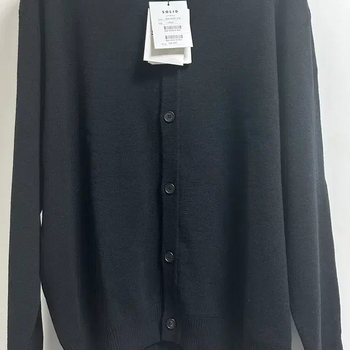 [SOLD OUT] [52] 솔옴 26ss 블랙 울 코튼 라운드넥 가디건