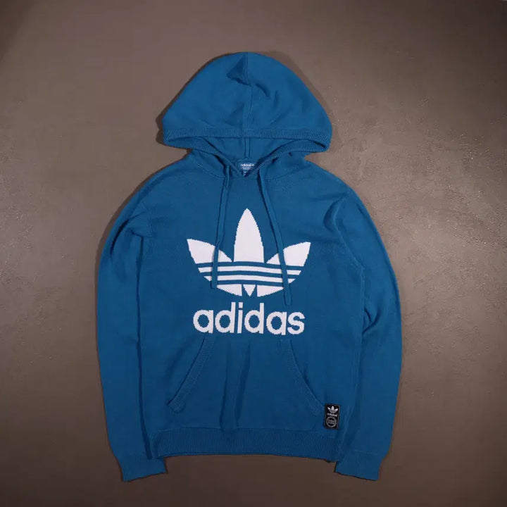 [BUNJANG] Adidas Big Logo Knit Hoodie C692 / 아디다스 빅로고 니트 후드티 C692