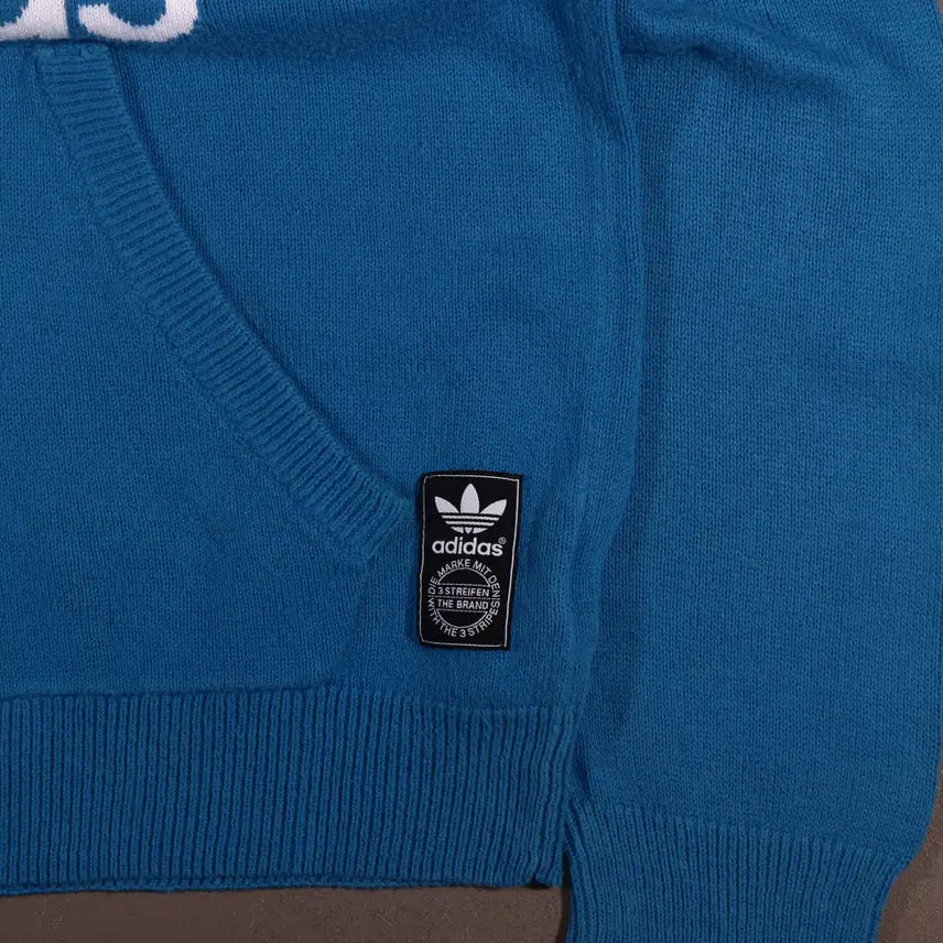 [BUNJANG] Adidas Big Logo Knit Hoodie C692 / 아디다스 빅로고 니트 후드티 C692