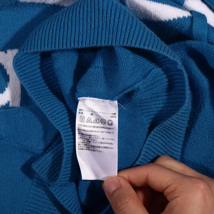 [BUNJANG] Adidas Big Logo Knit Hoodie C692 / 아디다스 빅로고 니트 후드티 C692