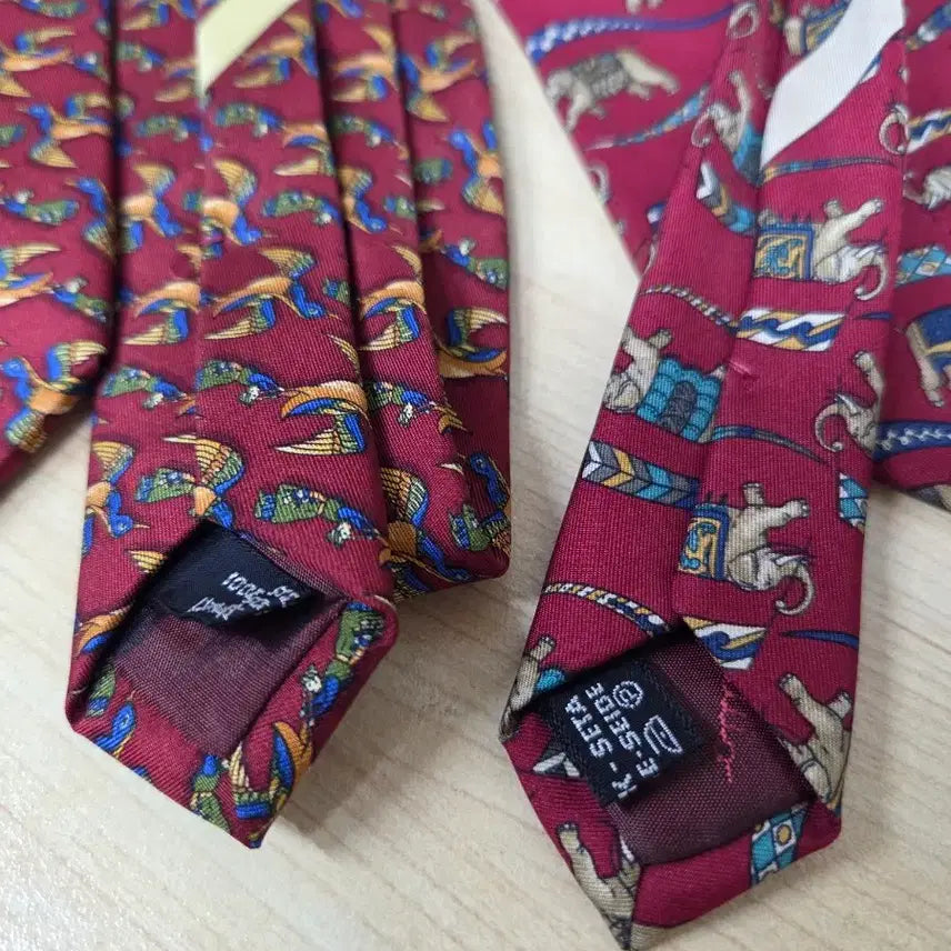 [BUNJANG] Ferragamo Vintage Silk Tie Bundle Set / 빈티지 페라가모 실크 넥타이 2개일괄