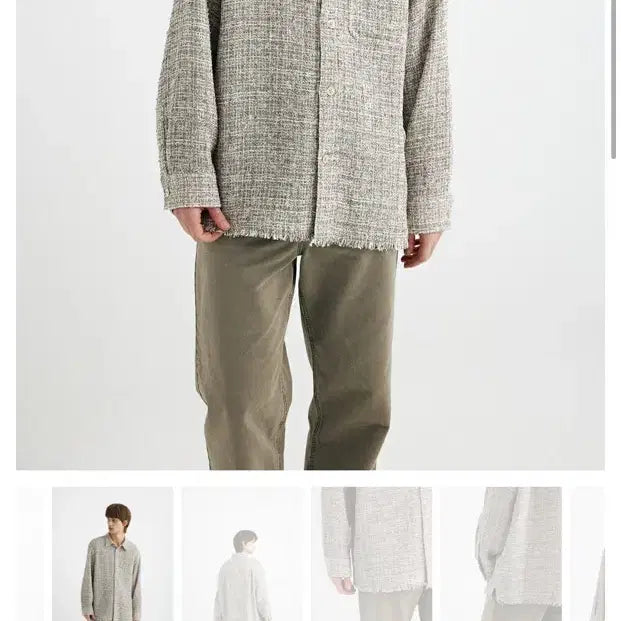 [SOLD OUT] [50] 솔옴 26ss 베이지 트위드 아우터 셔츠