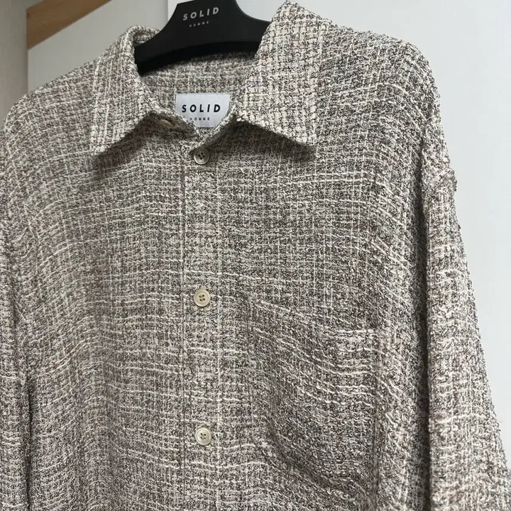 [SOLD OUT] [50] 솔옴 26ss 베이지 트위드 아우터 셔츠