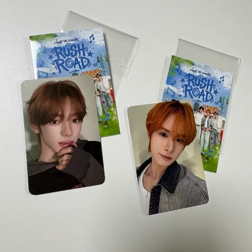 [BUNJANG] TWS Han Jin &amp; Kyungmin VR Photocard Bundle Set / 투어스 vr 신유 특전 &amp; 한진 경민 포카 일괄 투어스 러쉬로드 포카