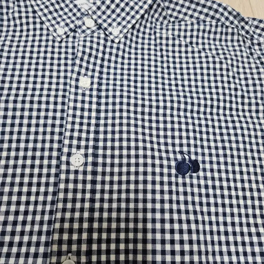 [BUNJANG] Kirsh Navy Gingham Check Oxford Shirt L (105) / 키르시 네이비 면 고방체크 셔츠 L (105)