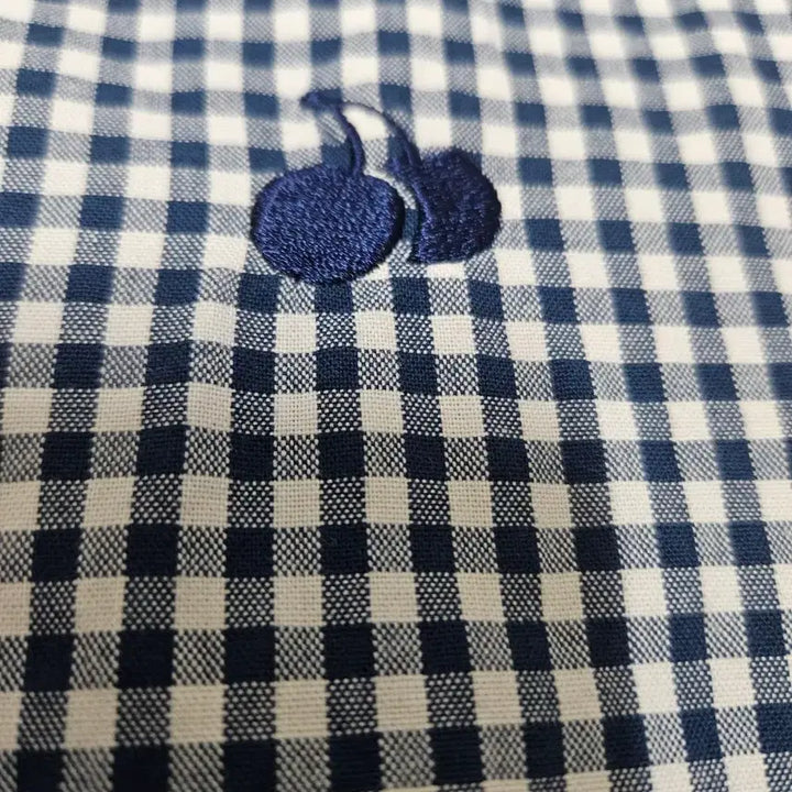 [BUNJANG] Kirsh Navy Gingham Check Oxford Shirt L (105) / 키르시 네이비 면 고방체크 셔츠 L (105)