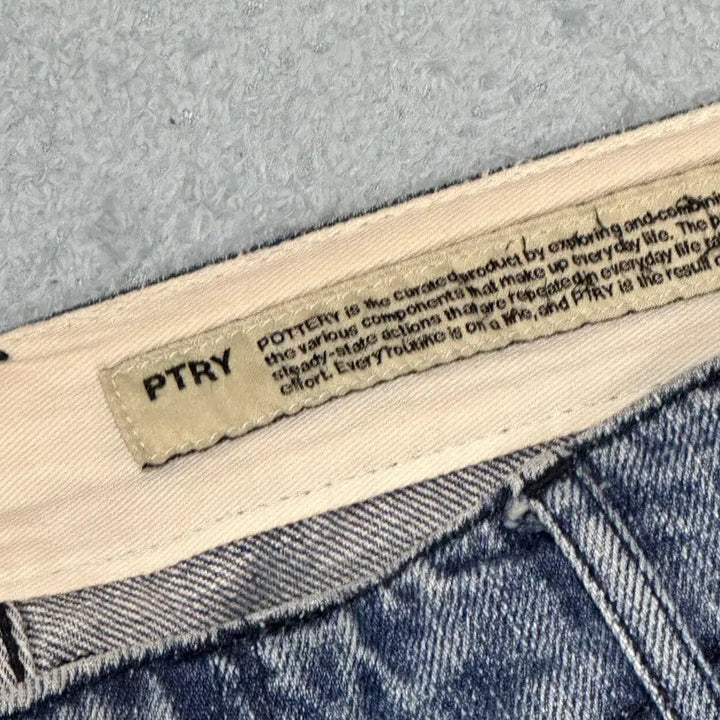 [BUNJANG] Pottery Wide Denim Pants / 사이즈 30) 포터리 남성  와이드 데님 팬츠 사이즈2