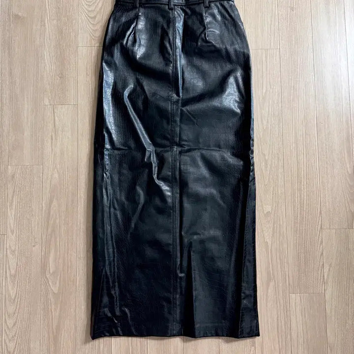 [BUNJANG] ZARA Croco Leather Long Skirt / 자라) 크로커 레더 롱 스커트