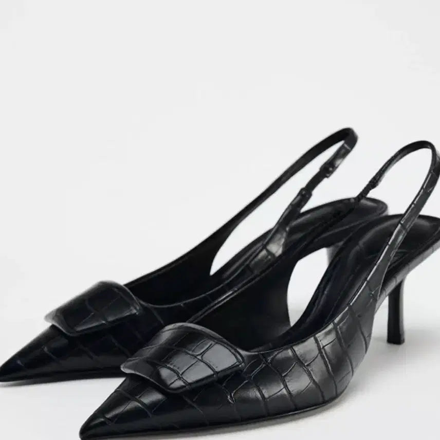 [BUNJANG] ZARA Embossed Stiletto Heel 230 / ZARA 자라 엠보 스틸레토 힐 230
