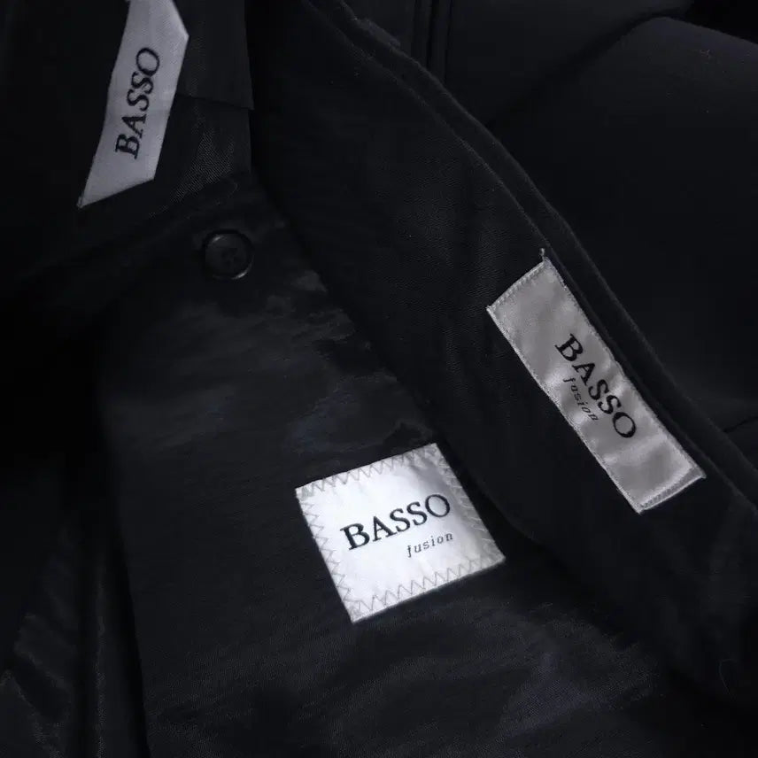 [SOLD OUT] 바쏘(BASSO) 블랙 남성 봄/여름 정장 세트 셋업 103/34