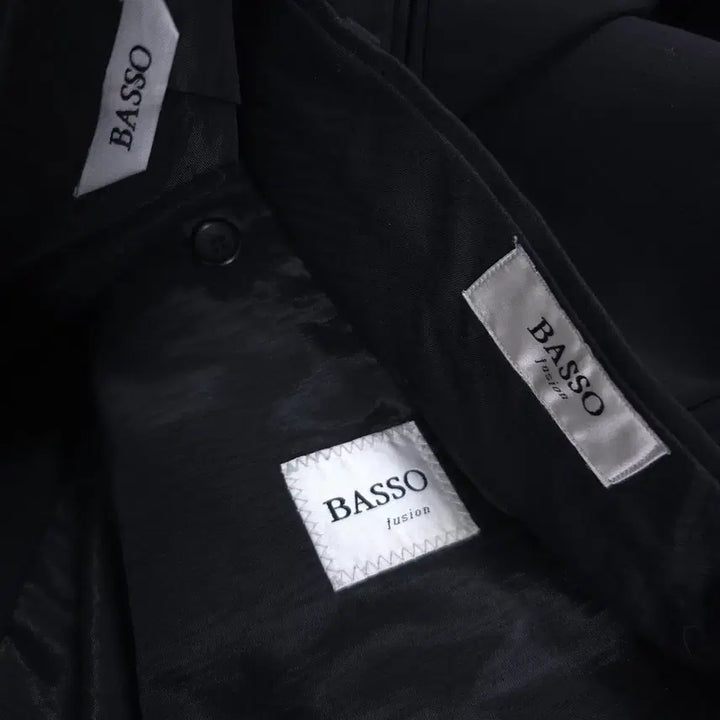 [SOLD OUT] 바쏘(BASSO) 블랙 남성 봄/여름 정장 세트 셋업 103/34