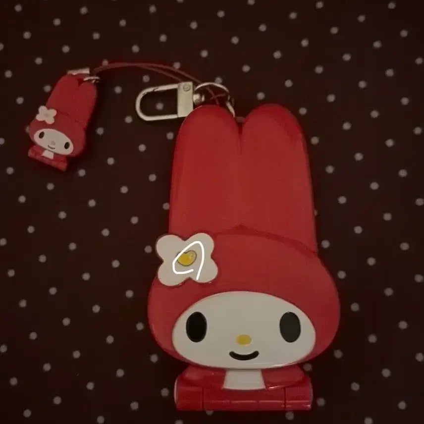 [BUNJANG] My Melody Folder Phone Keychain / 마이멜로디 폴더폰 키링