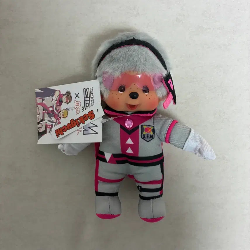 [BUNJANG] Monchhichi Gray Hair Astronaut Suit Doll / 회색머리 몬치치 우주복 인형