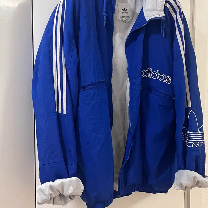 [BUNJANG] Adidas Trefoil Quilted Windbreaker Jacket / 아디다스 트레포일 누빔 바람막이 자켓
