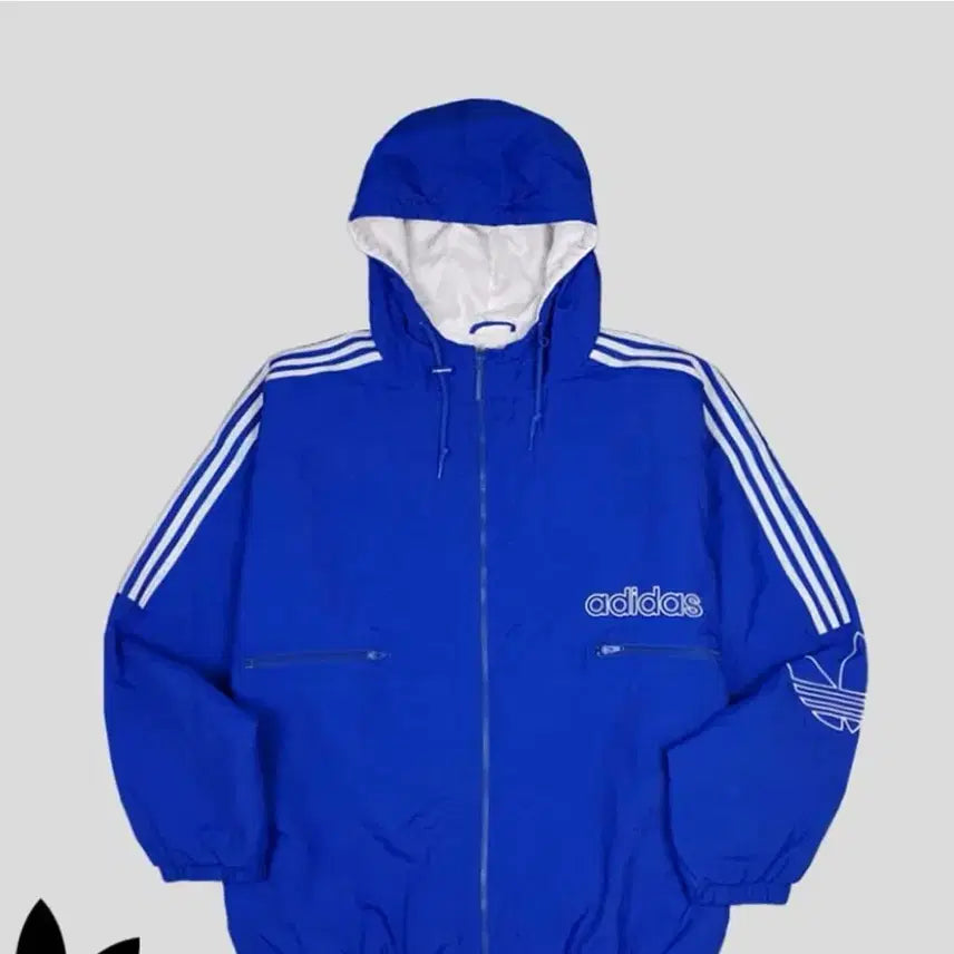 [BUNJANG] Adidas Trefoil Quilted Windbreaker Jacket / 아디다스 트레포일 누빔 바람막이 자켓