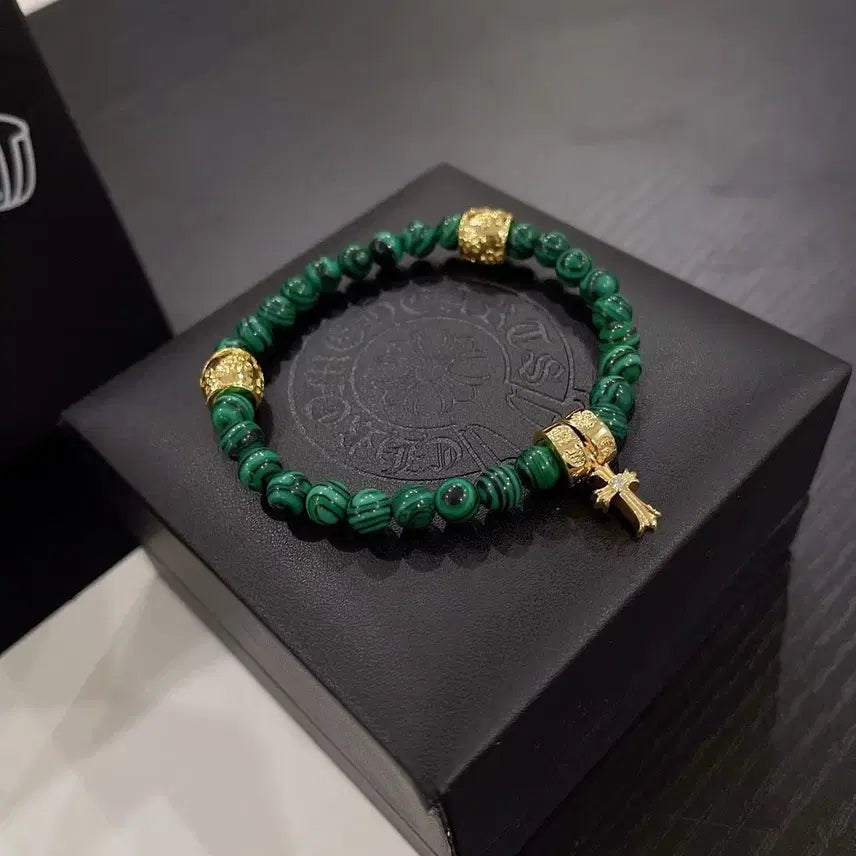 [BUNJANG] Chrome Hearts Malachite Bracelet / 크롬하츠 신상 말라카이트  팔찌