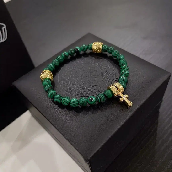 [BUNJANG] Chrome Hearts Malachite Bracelet / 크롬하츠 신상 말라카이트  팔찌