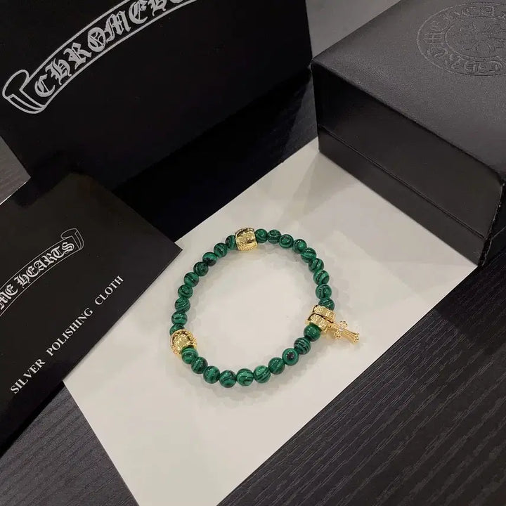 [BUNJANG] Chrome Hearts Malachite Bracelet / 크롬하츠 신상 말라카이트  팔찌