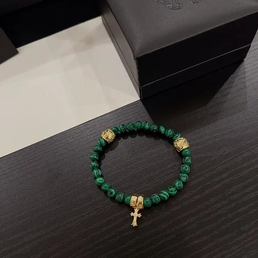[BUNJANG] Chrome Hearts Malachite Bracelet / 크롬하츠 신상 말라카이트  팔찌