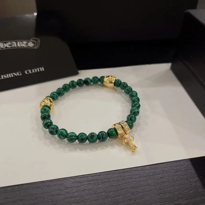 [BUNJANG] Chrome Hearts Malachite Bracelet / 크롬하츠 신상 말라카이트  팔찌