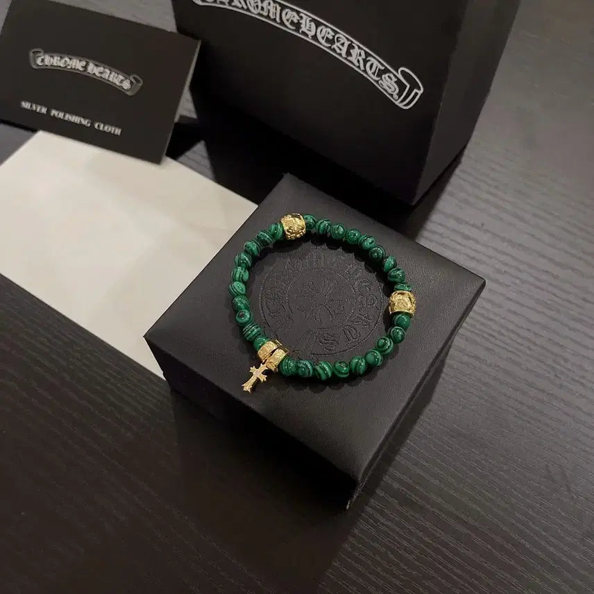 [BUNJANG] Chrome Hearts Malachite Bracelet / 크롬하츠 신상 말라카이트  팔찌
