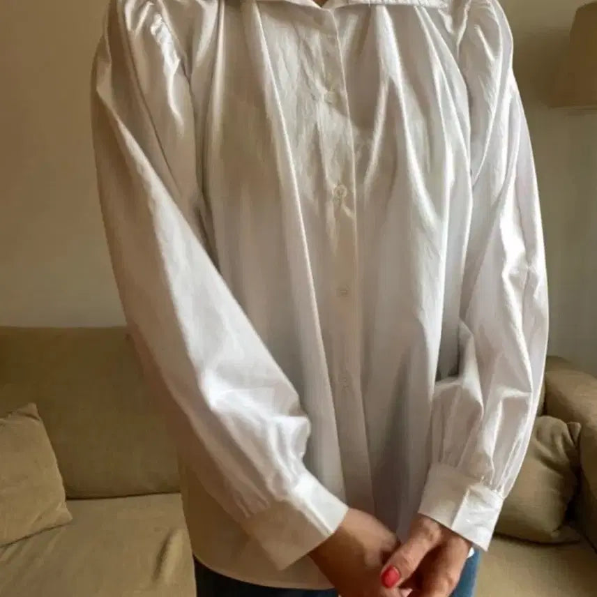 [BUNJANG] Sally &amp; Lyon White Blouse / (새상품) 샐리앤리옹 블라우스