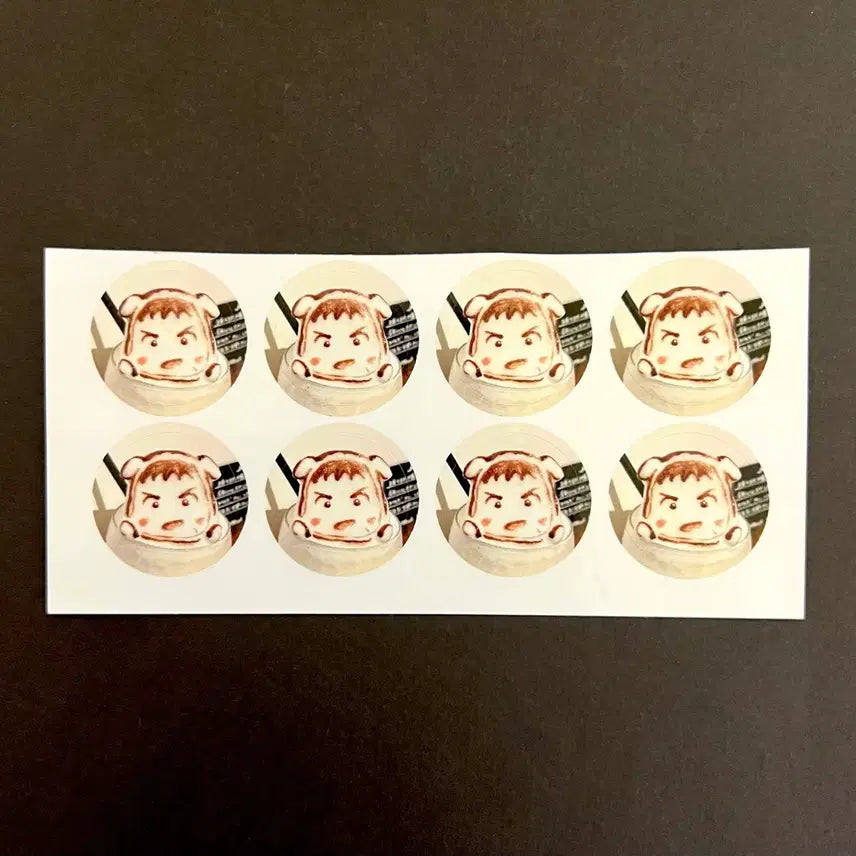 [SOLD OUT] 슬램덩크 슬던 북산 개만이 정대만 라떼아트 스티커 굿즈