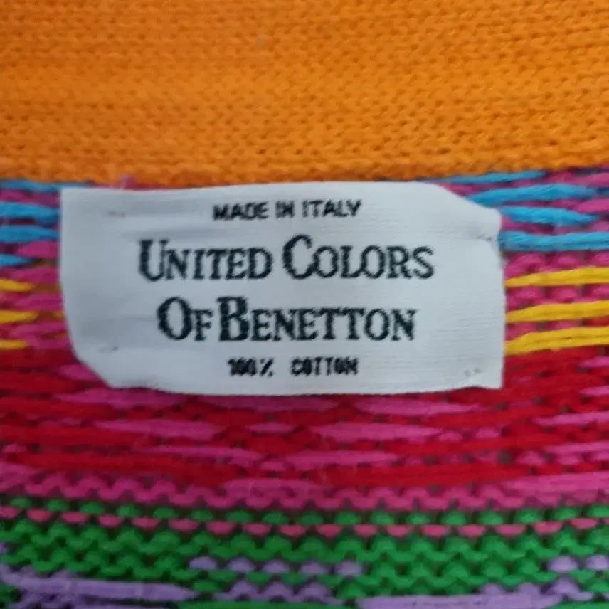 [BUNJANG] Benetton Vintage Pattern Cardigan / 베네통 빈티지 패턴 가디건