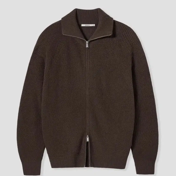 [BUNJANG] KIMUER Washable Hacci 2-Way Zip-Up Knit Cardigan L / 키뮤어 워셔블 하찌 2-WAY 집업니트 가디건 L