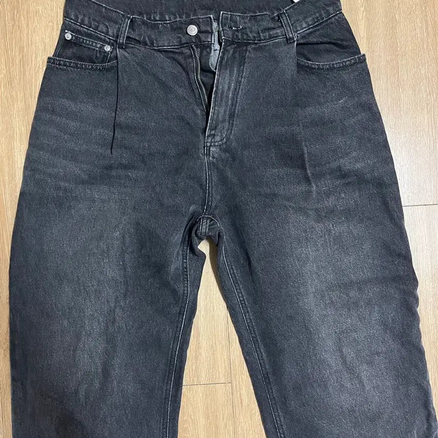 [BUNJANG] Unaffected Wonduk Wide Denim Jeans - Black - M / 언어펙티드 원덕 와이드 데님 블랙 - M