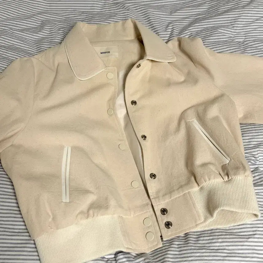 [BUNJANG] MINIPOE Custom Discontinued Flat Varsity Jacket / 미니포에 자체제작 단종템 플랫 바시티