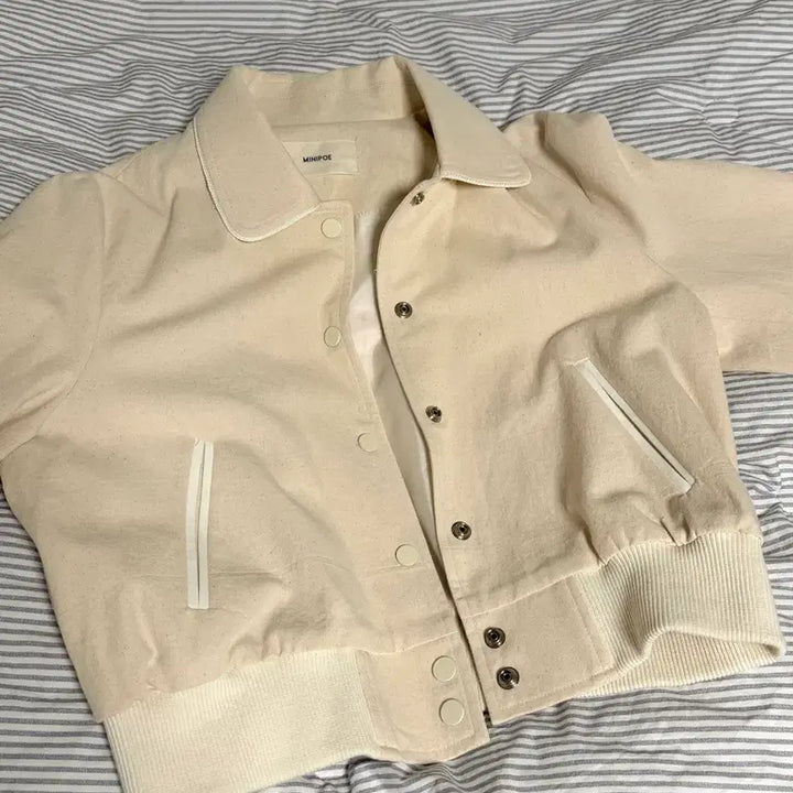 [BUNJANG] MINIPOE Custom Discontinued Flat Varsity Jacket / 미니포에 자체제작 단종템 플랫 바시티